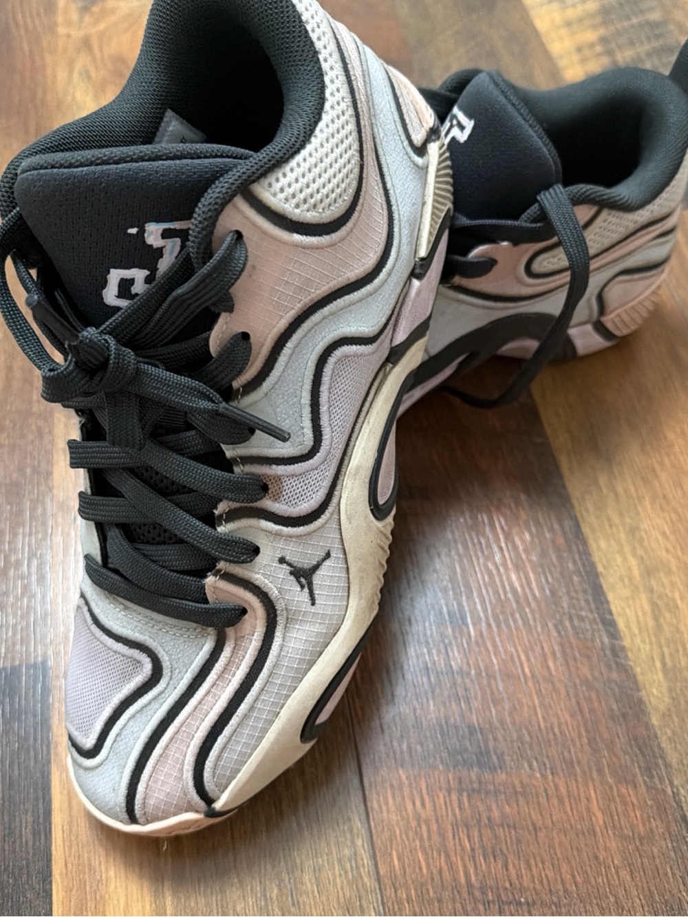 Jordan Women's Athletic Sneakers - Black & Light Gray